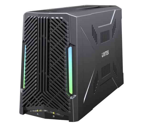 Unitek S1234B01-EU 1x dysk M.2 NVMe, 1x dysk SATA, USB-C 10Gbps