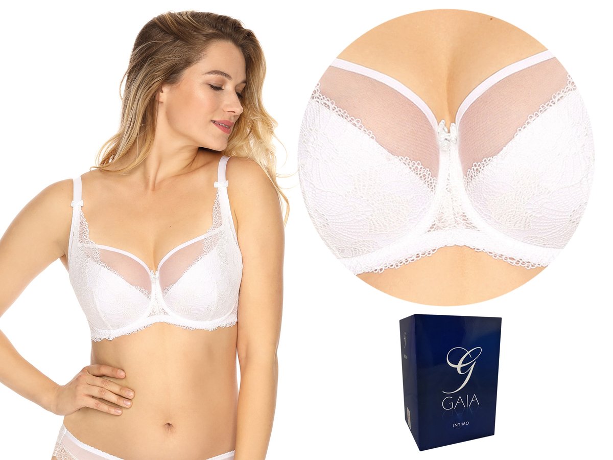 Gaia 931 Veronika Biustonosz Semi-Soft Biały, 80G