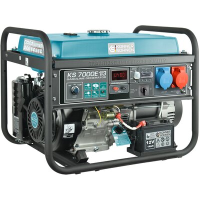Könner & Söhnen Könner & Söhnen Generator prądotwórczy KS 7000E-1/3 5,5kW 13KM benzynowy z VTS i rozruchem elektrycznym KS7000E-1/3 KS700E-1/3