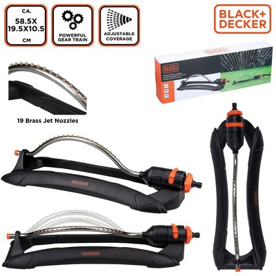 Zraszacz oscylacyjny BLACK DECKER Turbo