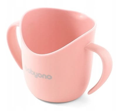 Kubek Treningowy Do Nauki Picia Ergonomiczny Flow Brzoskwiniowy Babyono