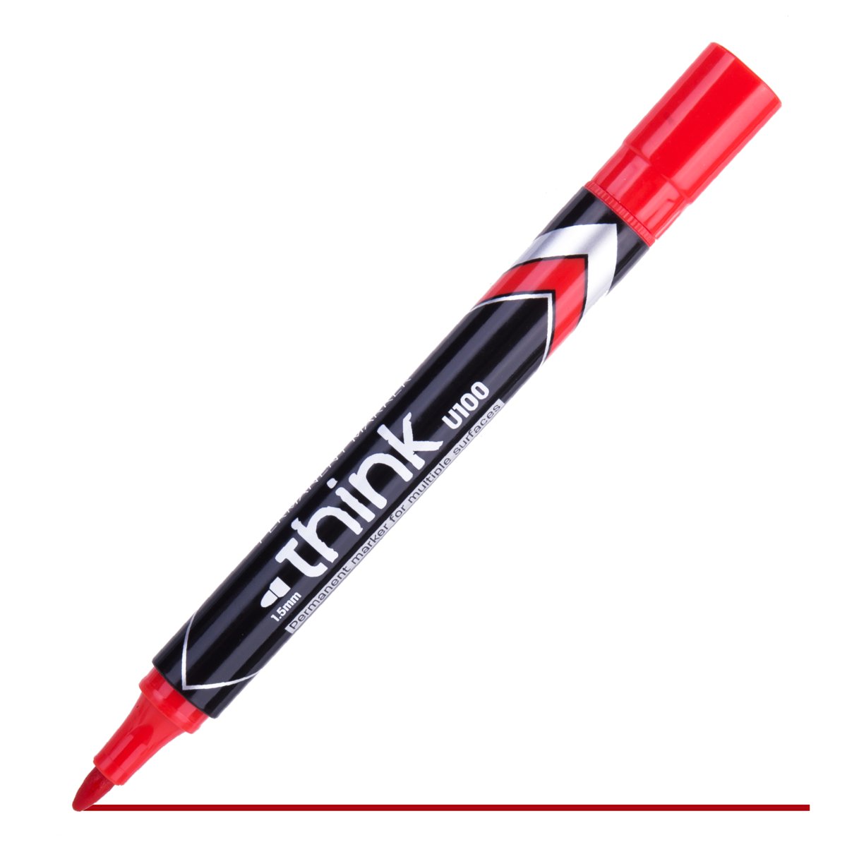 Marker permanentny Deal okrągły 1,5mm czerwony
