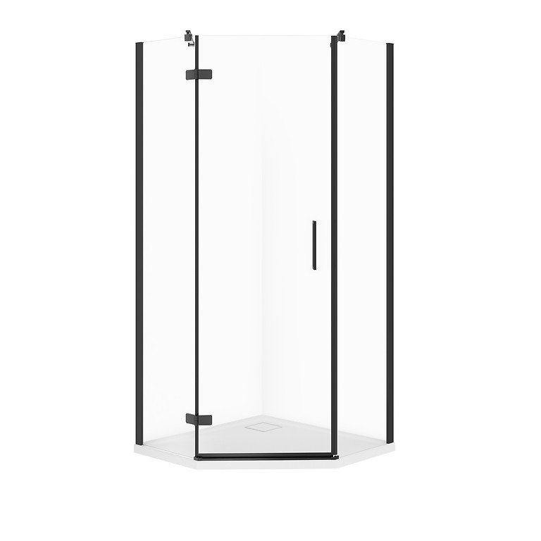 Kabina Prysznicowa Cersanit Jota 90X90X195 kwadratowa lewa transparentny brodzik Tako Slim 4 cm Biały  S601-166
