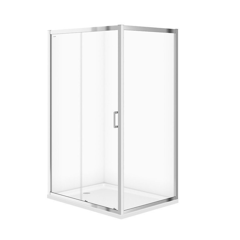 Kabina Prysznicowa Cersanit Arteco 90X120X190 prostokątna lewa transparentny brodzik Tako 4 cm Biały S601-356
