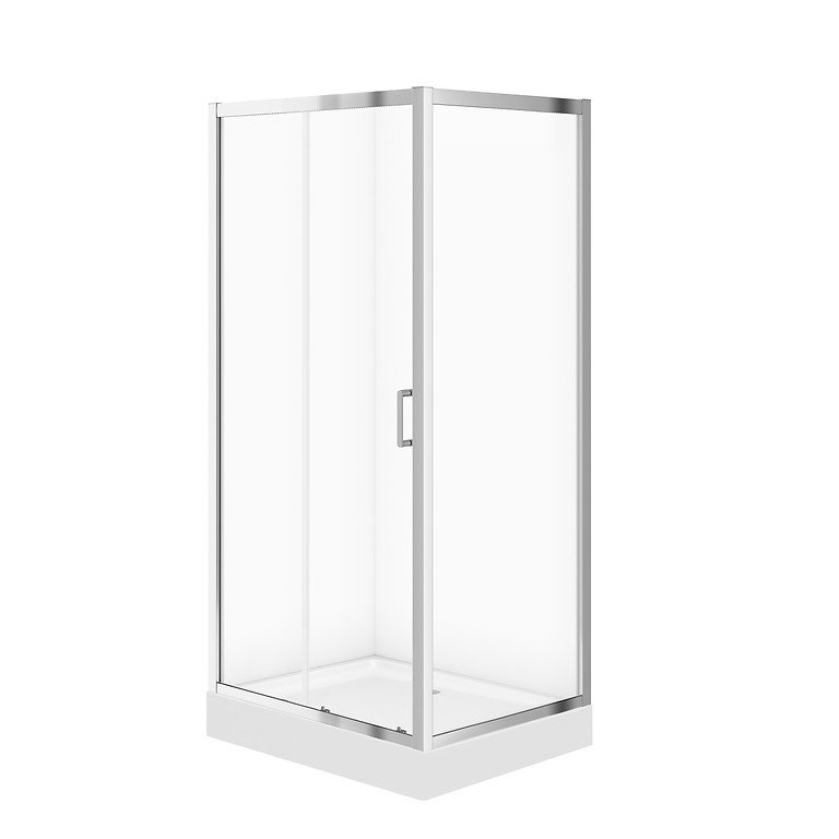 Kabina Prysznicowa Cersanit Arteco 80X100X190 prostokątna lewa transparentny brodzik Tako 16cm biały S601-357