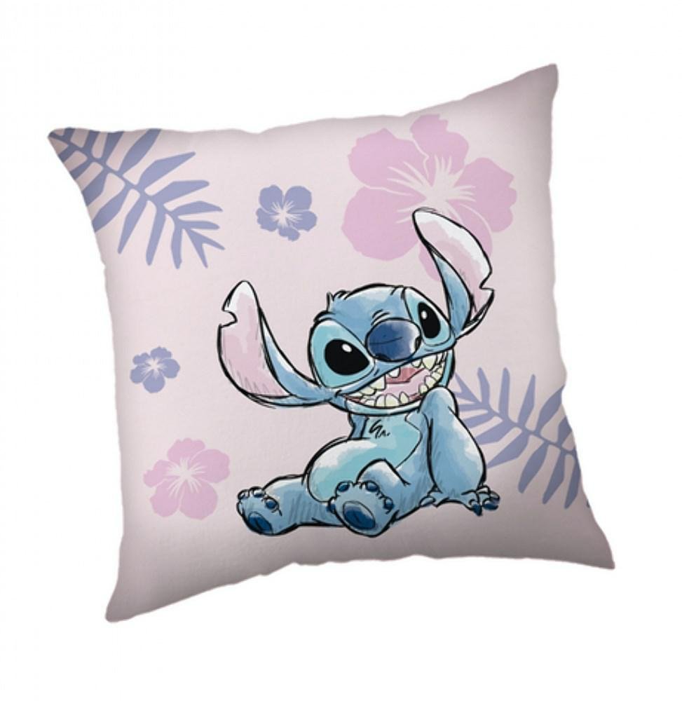 Poduszka dziecięca 35x35 Lilo i Stich różowa