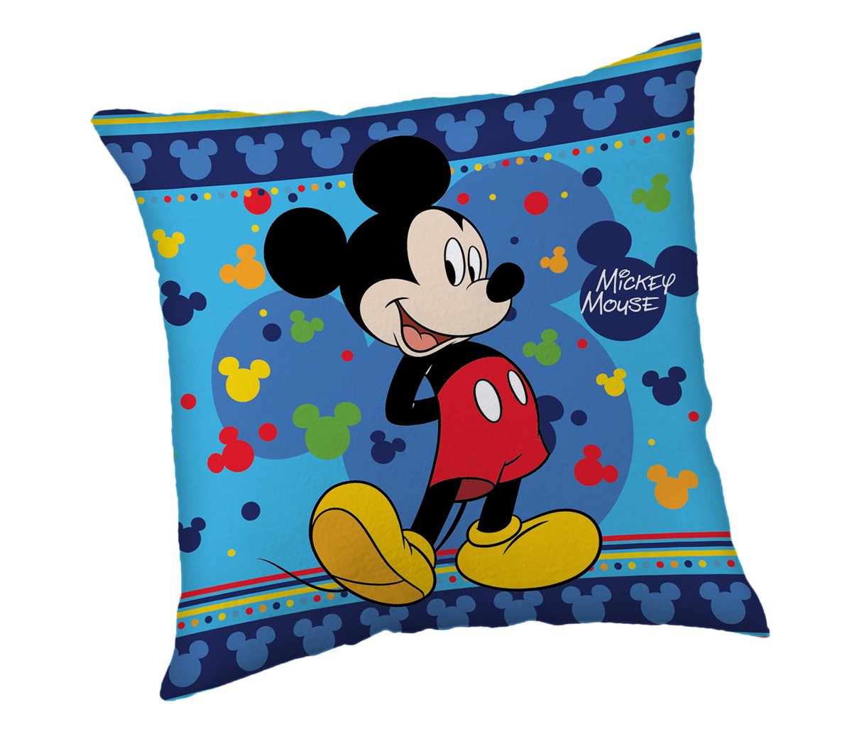 Poduszka dziecięca 40x40 Myszka Miki Mickey niebieska
