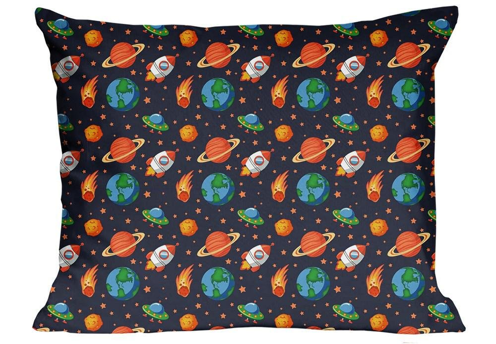 Poszewka 40x60 granatowa Kosmos Planety Galaktyka