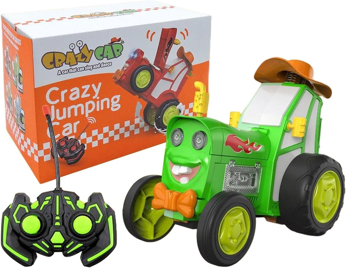 Wesoły Tańczący Traktor na zdalne sterowanie ZIELONY