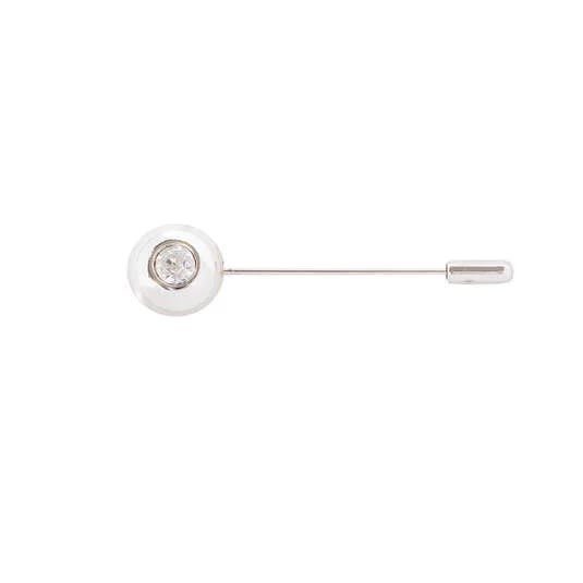 Spinka do plastrona Horze Crystal kolor: srebrny