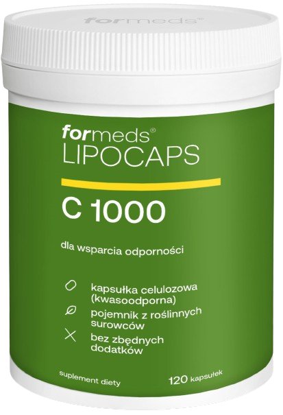 Suplement diety, ForMeds, LIPOCAPS C 1000, nowe opakowanie, 120 kaps.