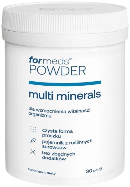 Suplement diety, ForMeds, POWDER multi minerals, 30 porcji