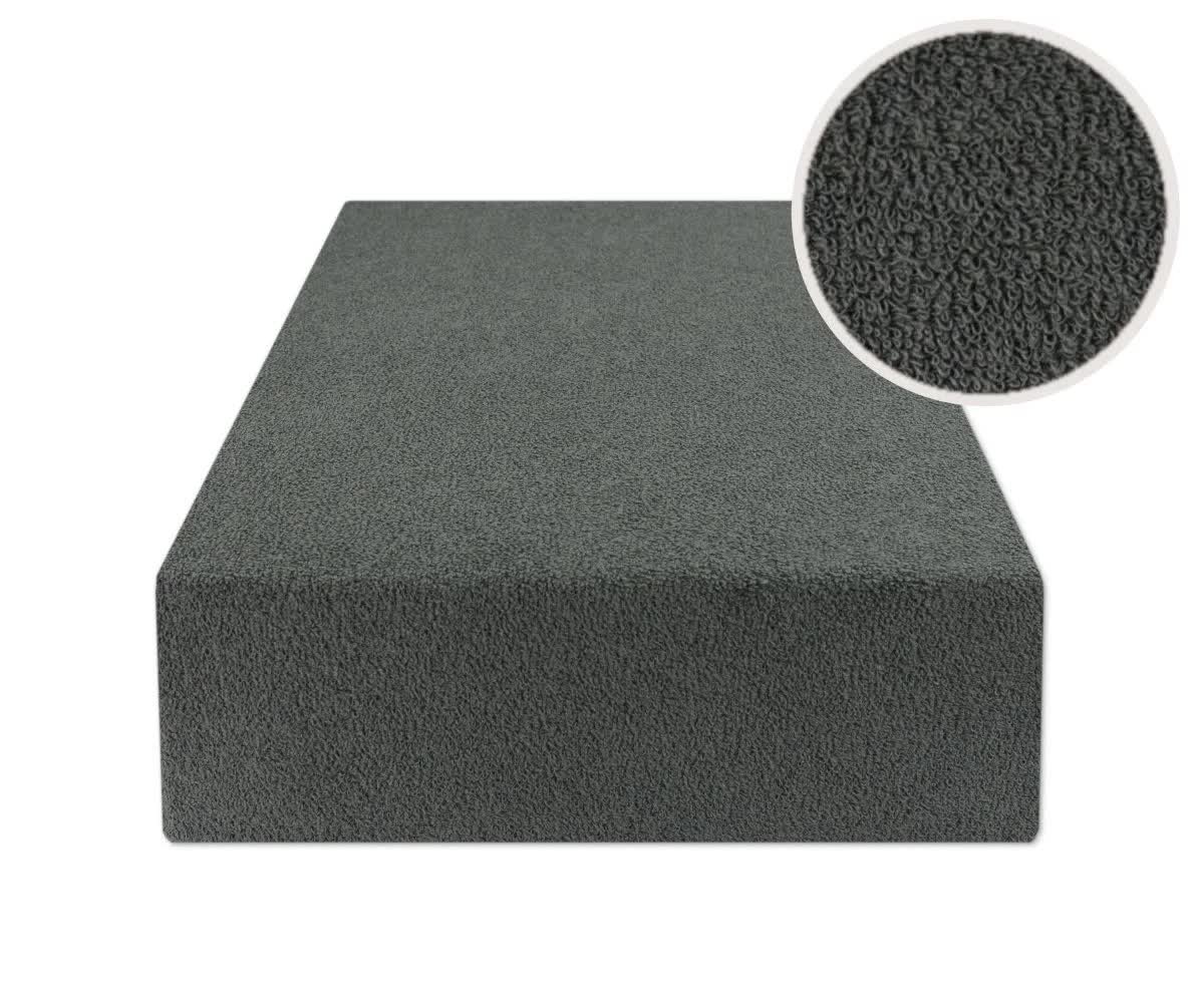 Prześcieradło Z Gumką 140X200 Frotte Grafit