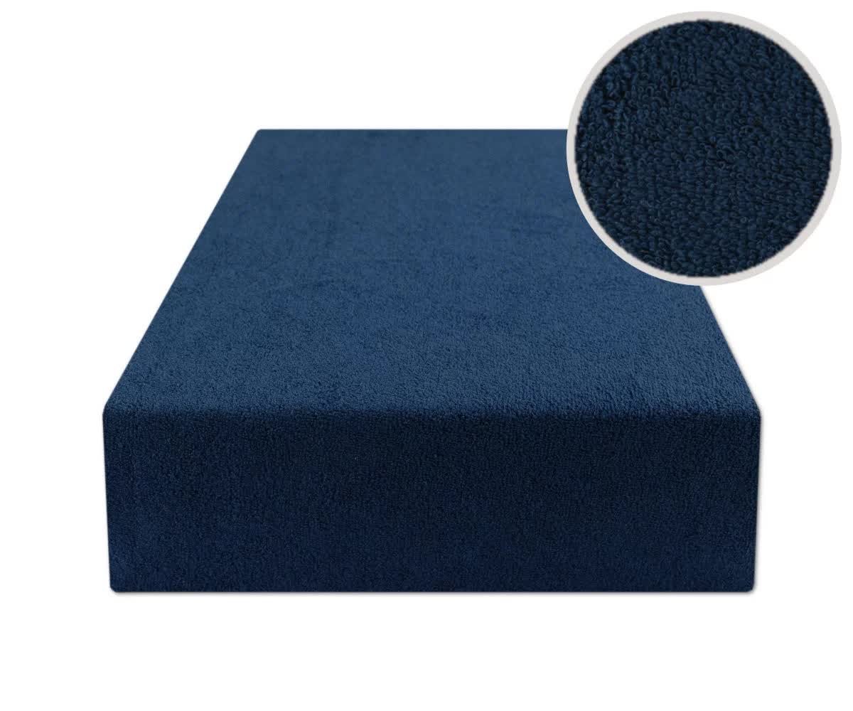 Prześcieradło Z Gumką 140X200 Frotte Granat