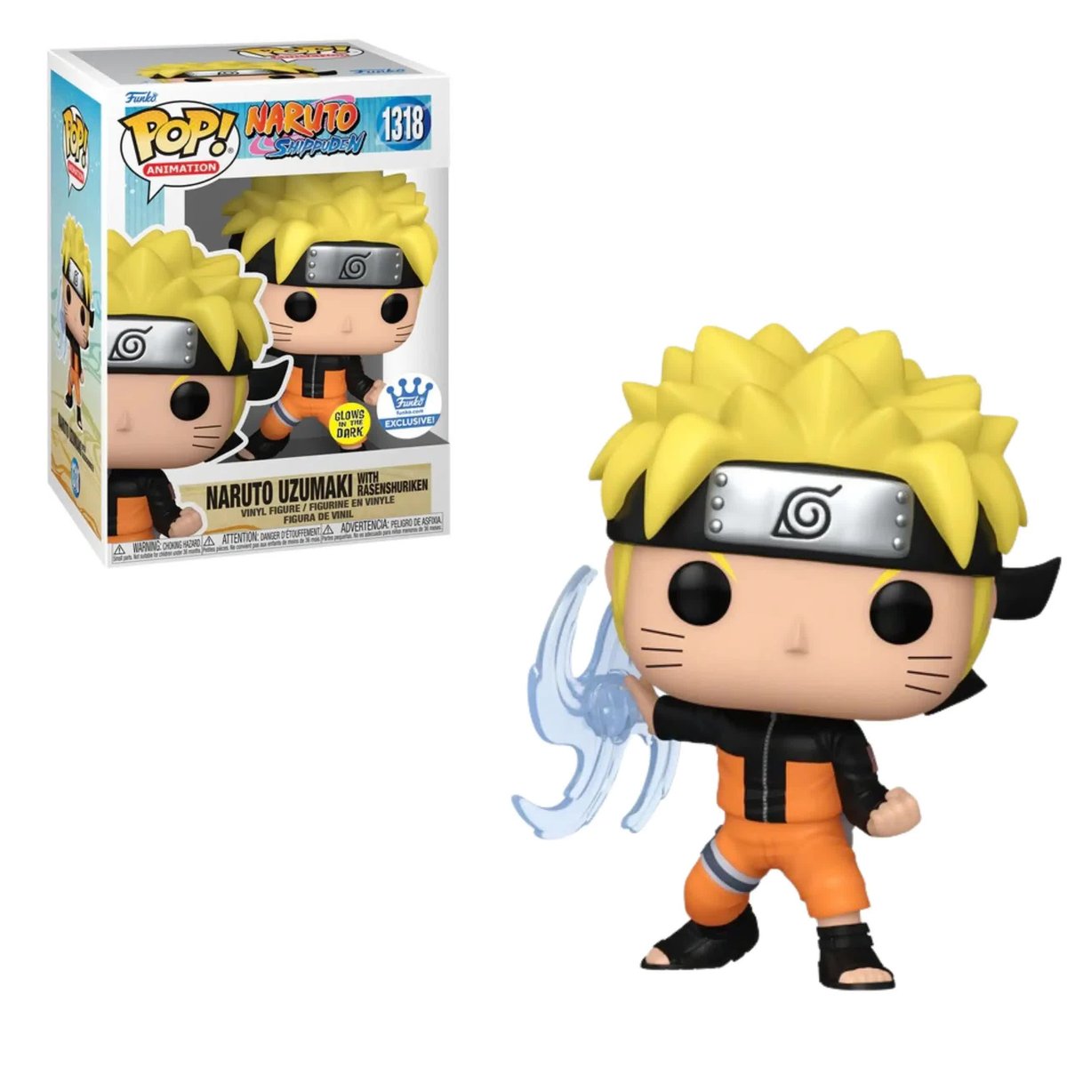 Funko Pop! Naruto With Rasenshuriken (Gitd)  - Naruto #1358
