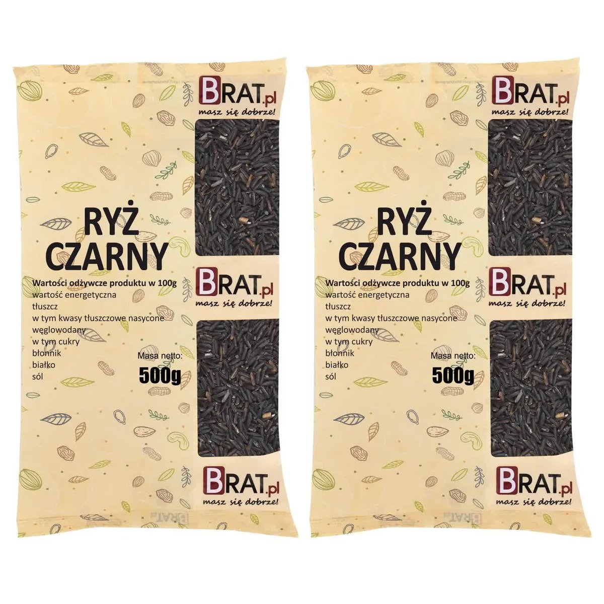Ryż czarny 1kg (2x500g) Wysoka JAKOŚĆ Produkt NATURALNY