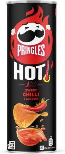 Pringles HOT! Sweet Chilli Chipsy o Smaku Słodkiej Papryczki Chili 160g