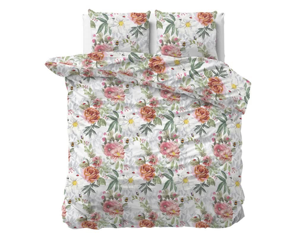 200x220 ROMAIN biały  kpl pościeli mix bawełny