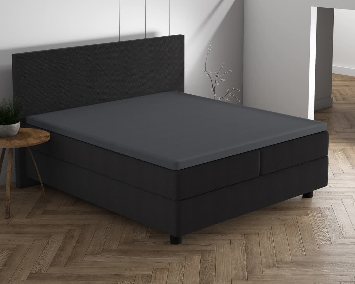 80/90x200/220 Jersey 220 gr. prześcieradlo na materac nawierzchniowy antracyt