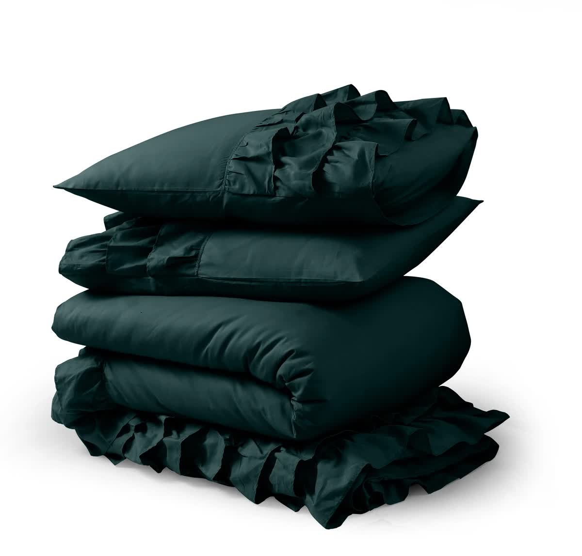 140x220 CYPRUS c. zielony  kpl pościeli bawełna