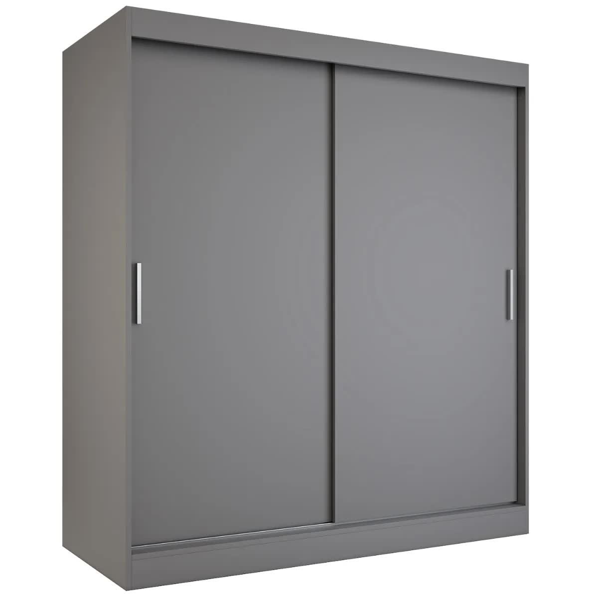 Szafa przesuwna MODUO COMFORT 180 antracyt gładka