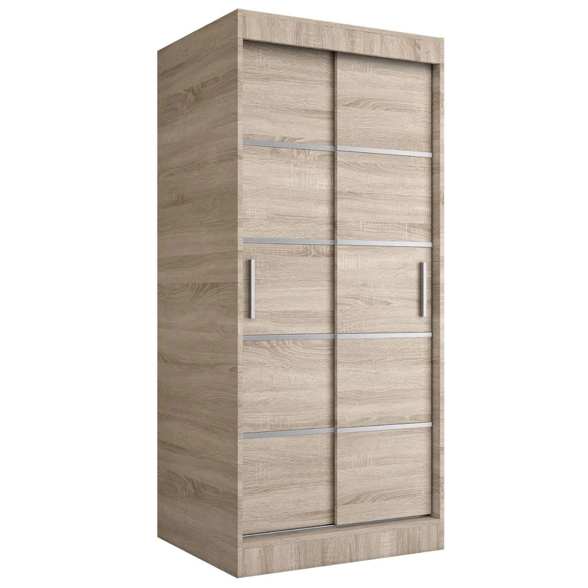 Szafa przesuwna MODUO COMFORT 90 dąb sonoma z listwami