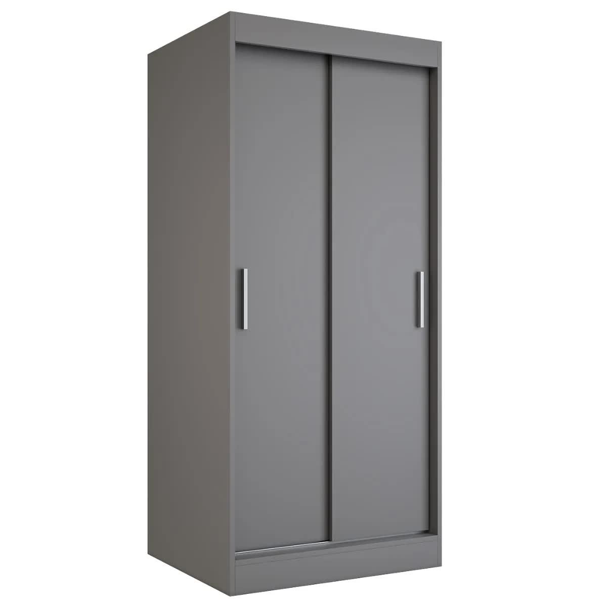 Szafa przesuwna MODUO COMFORT 90 antracyt gładka