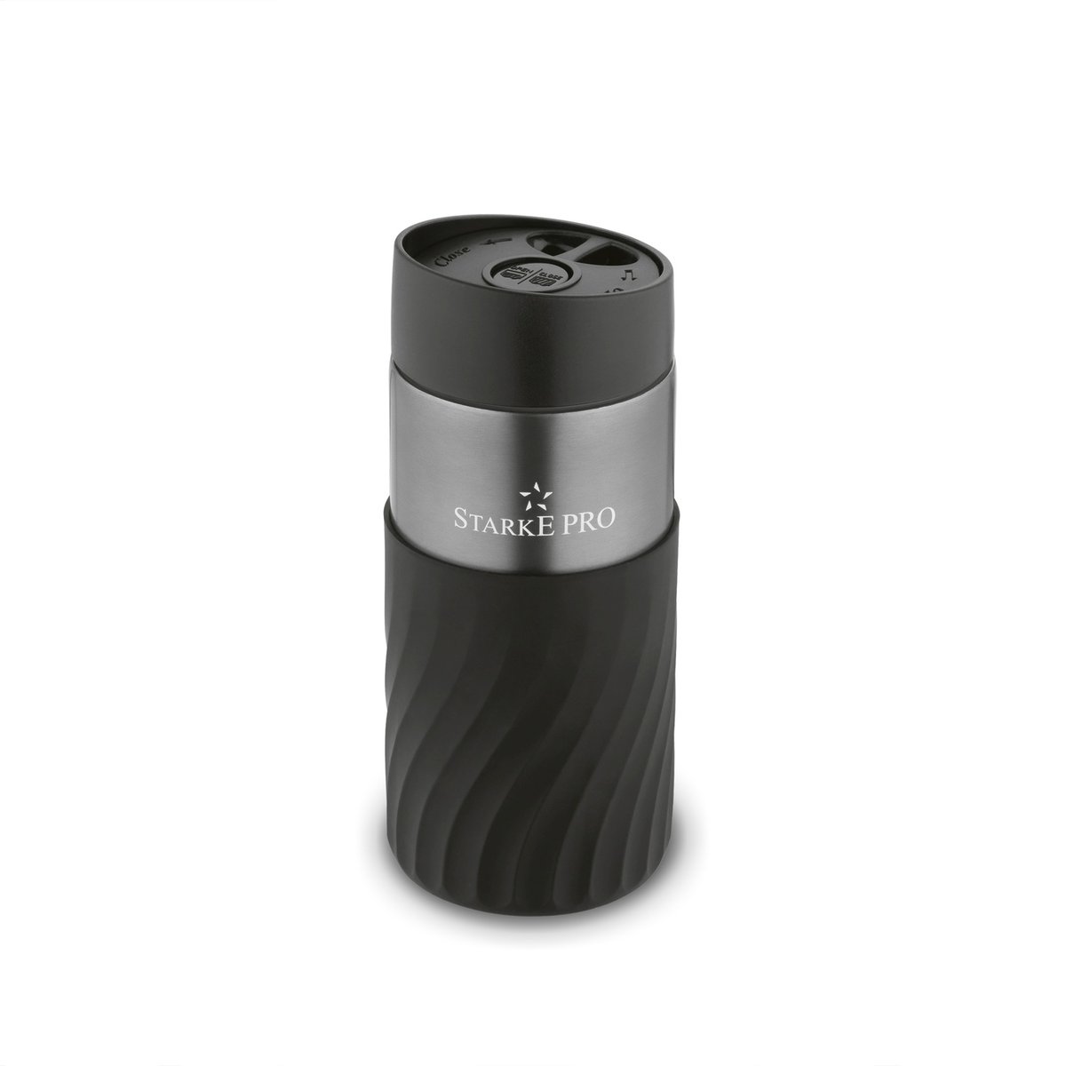 Stalowy KUBEK TERMICZNY do kawy 300ml srebrny TERMOS próżniowy Arabusta