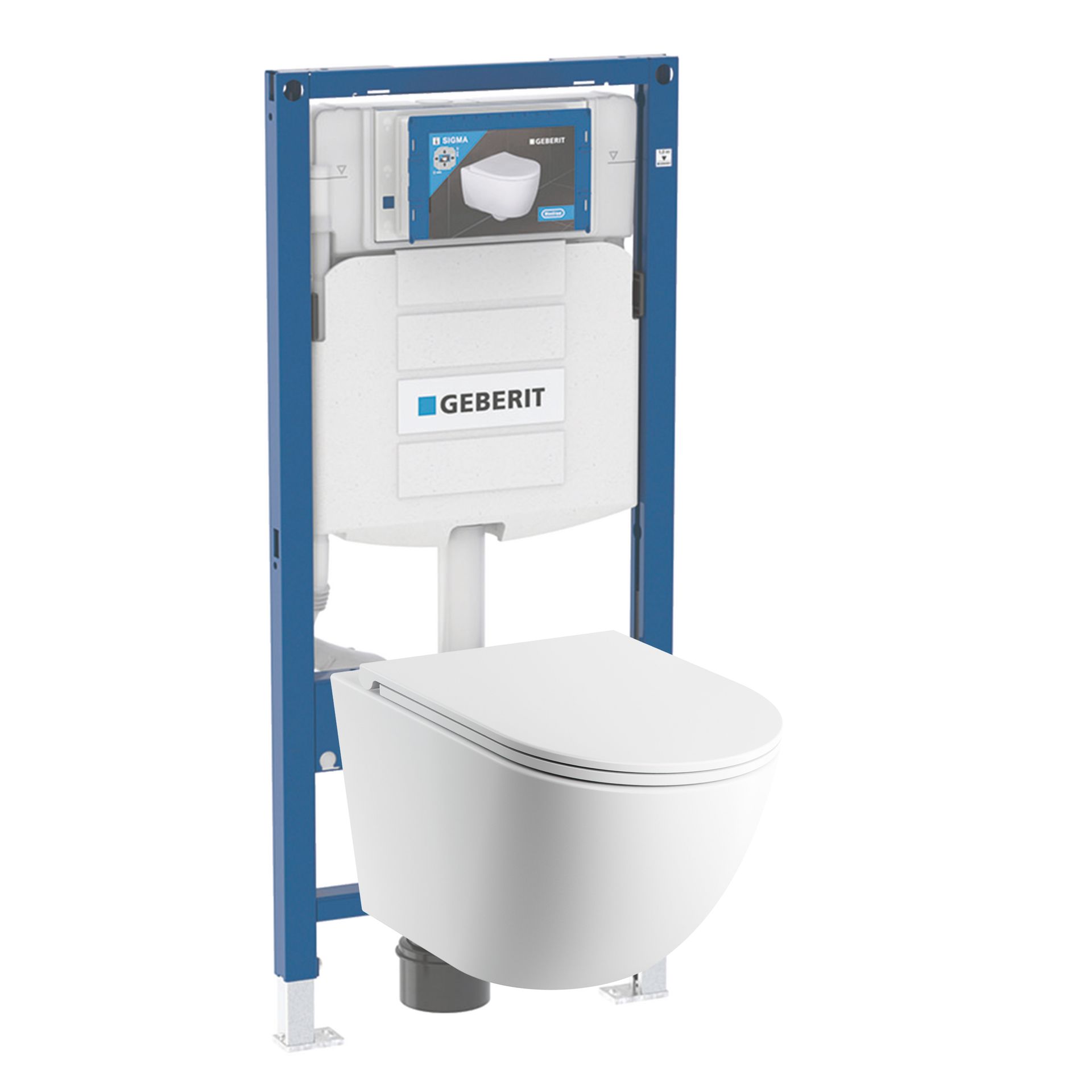 Zestaw Podtynkowy WC Geberit Duofix Sigma Omnires Silent Power mat