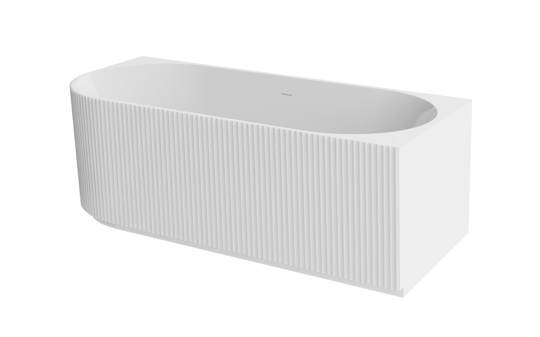 Wanna narożna prawa Besco Denaya 150x75 cm asymetryczna biały połysk maskownica odpływu złota WAS-150-DPG