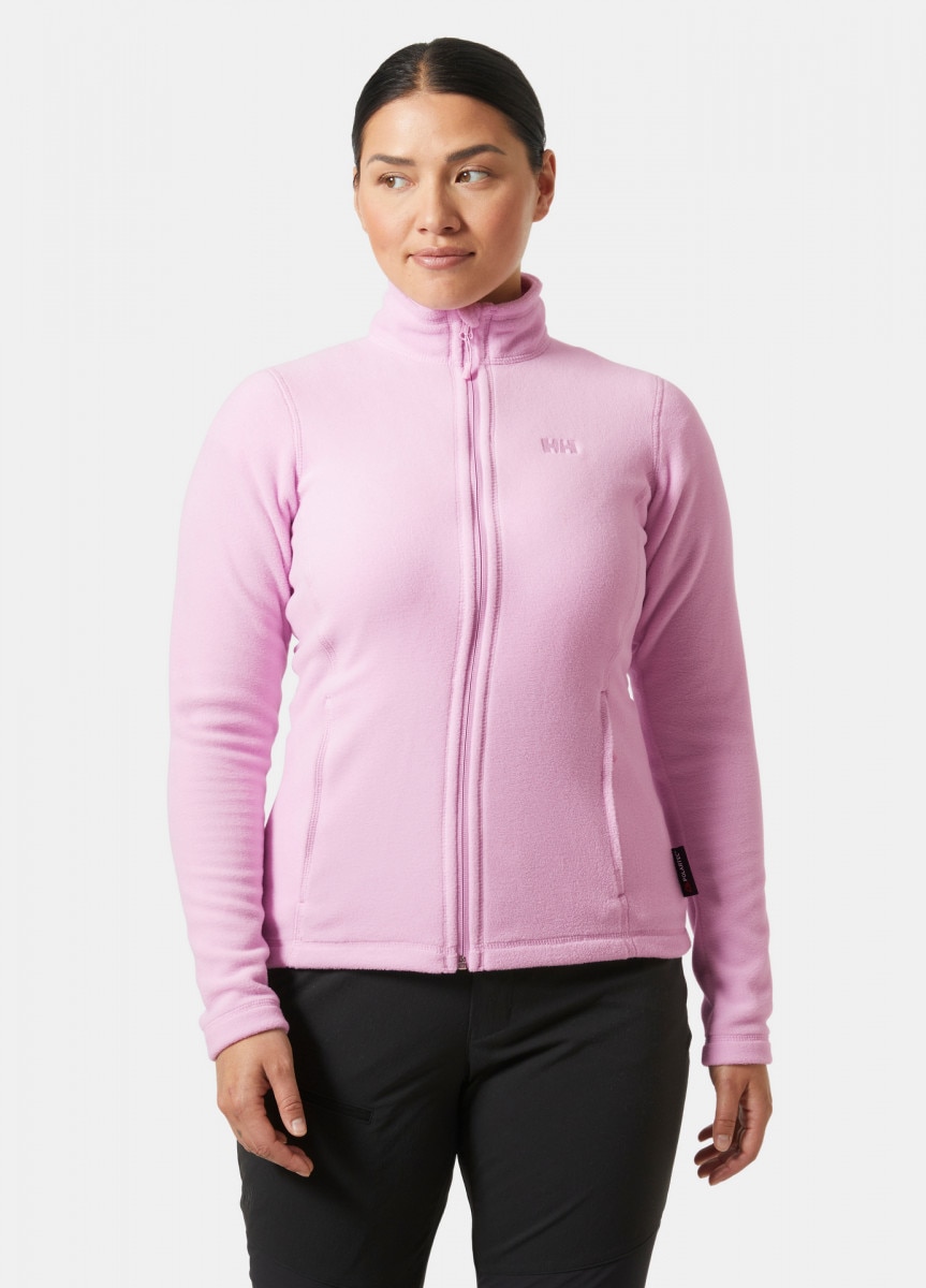 Damski polar rozpinany bez kaptura Helly Hansen Daybreaker Fleece Jacket - różowy - HELLY HANSEN