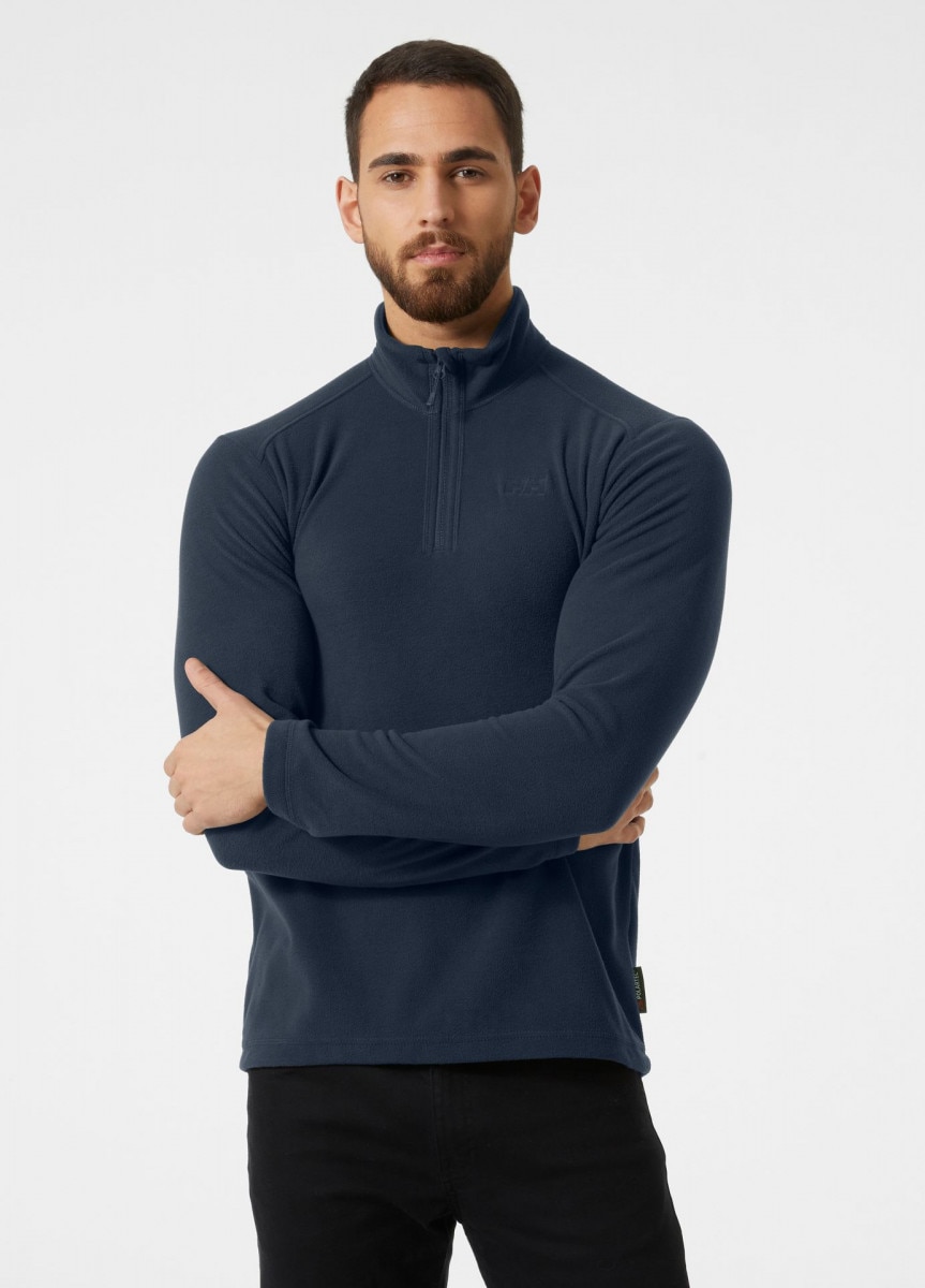Męski polar nierozpinany bez kaptura Helly Hansen Daybreaker Fleece - granatowy - HELLY HANSEN