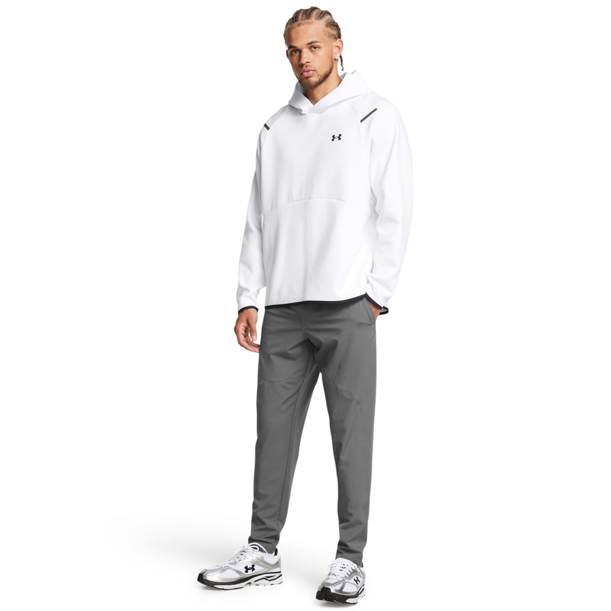 Męskie spodnie treningowe Under Armour UA Unstoppable Tapered Pants - szare - UNDER ARMOUR