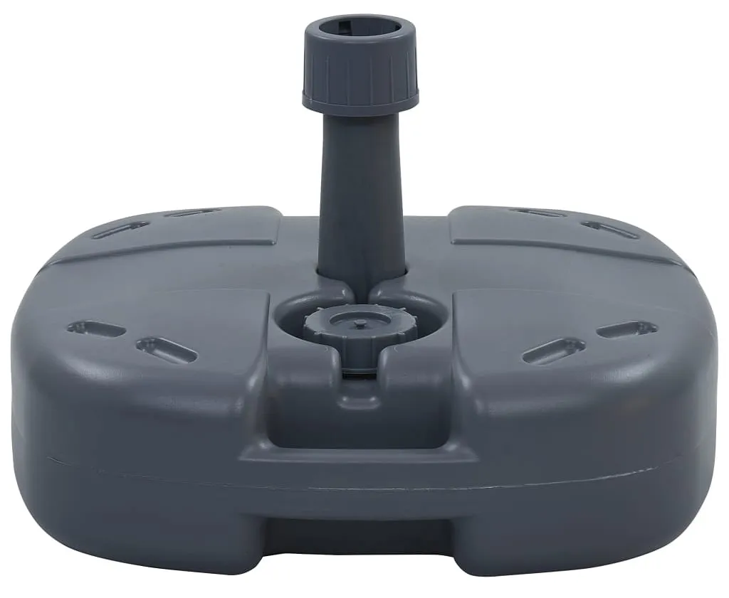 Szara klasyczna podstawa do parasola ogrodowego F5-C65