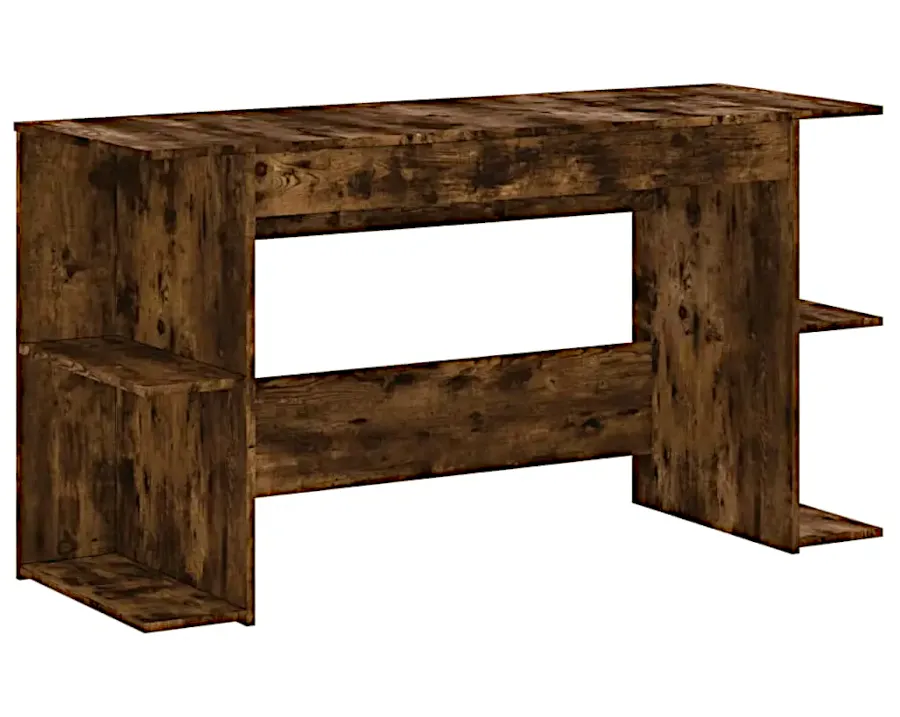 Elior Długie biurko w kolorze przydymionego dębu P8-G33