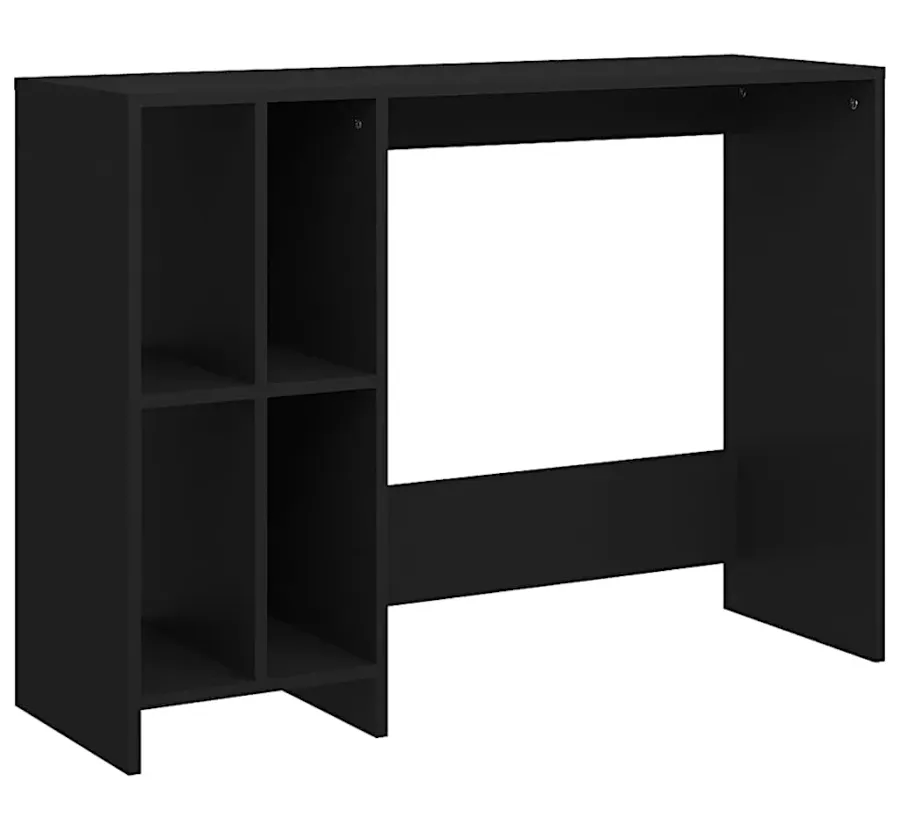 Elior Biurko z półkami na książki w kolorze czarnym B2-A87