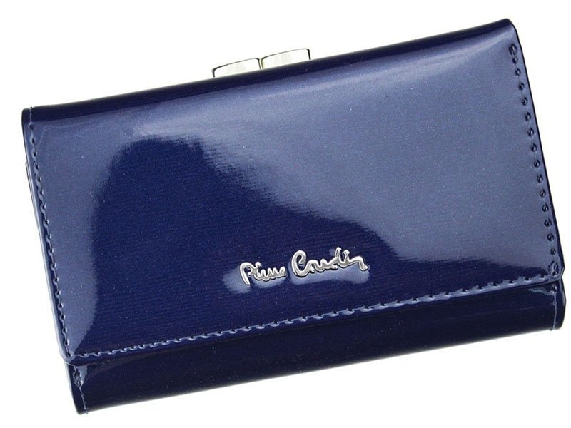 Pierre Cardin, Portfel skórzany damski, 05, Line 108, niebieski