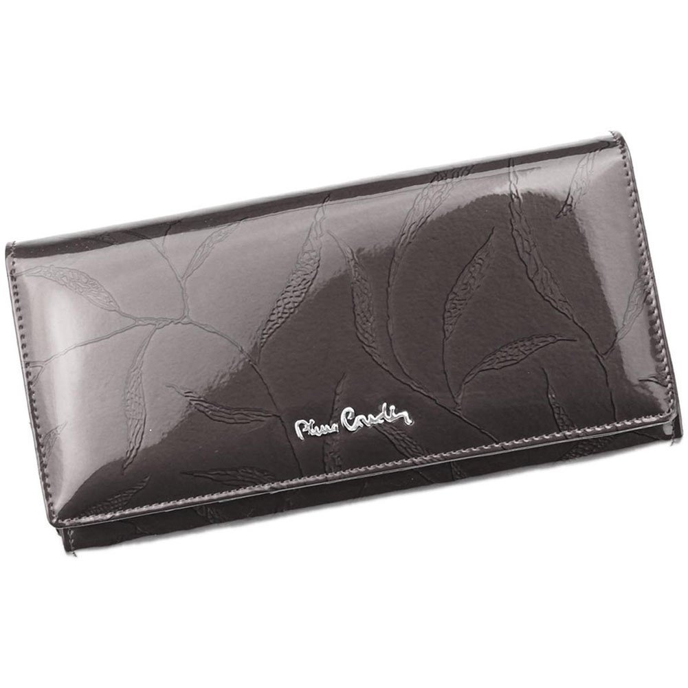Pierre Cardin, Portfel skórzany damski, 02, Leaf 106, popielaty