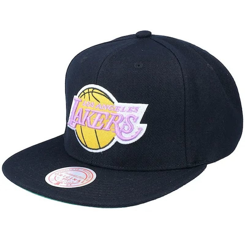 Mitchell & Ness Czapka Z Daszkiem Nba Los Angeles Lakers Top Spot Snapback Hwc Lakers Hhss2976-Lalyypppblck Osfm Czarny