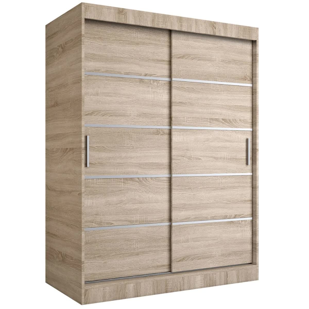 Szafa przesuwna MODUO COMFORT 150 dąb sonoma z listwami