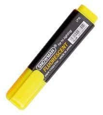 Zakreślacz Snowman Fluorescent żółty 1 szt.