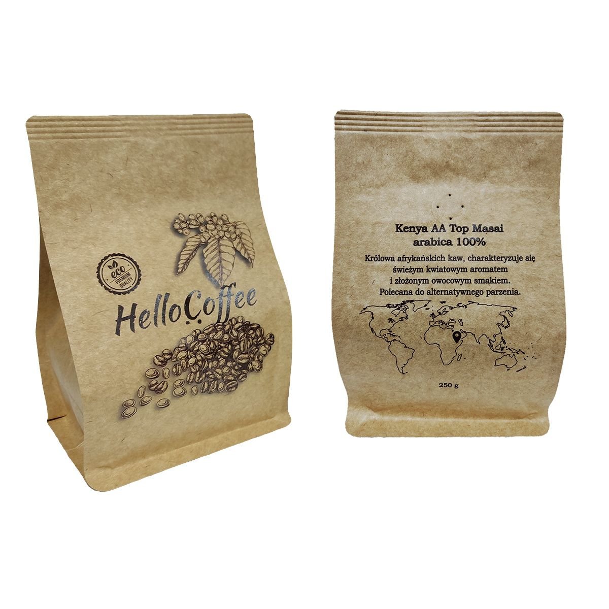 Kawa ziarnista Kenya AA Top Masai 100% arabica 250