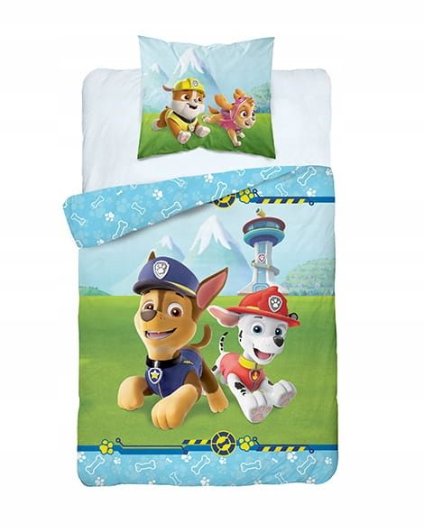 ﻿Pościel dziecięca Psi Patrol 160x200 Bawełna