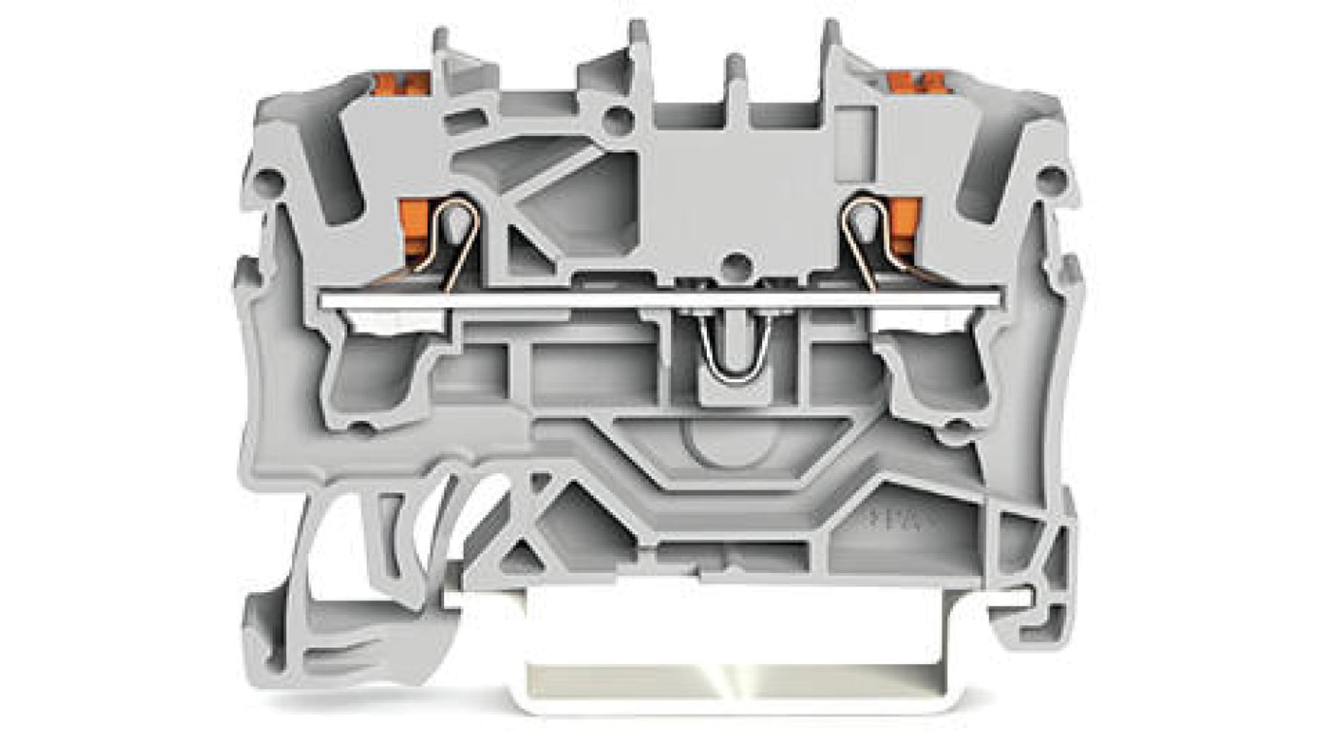 Wago Złączka 2-przewodowa przelotowa 2,5mm2 szara 2202-1201 /100szt./ 2202-1201