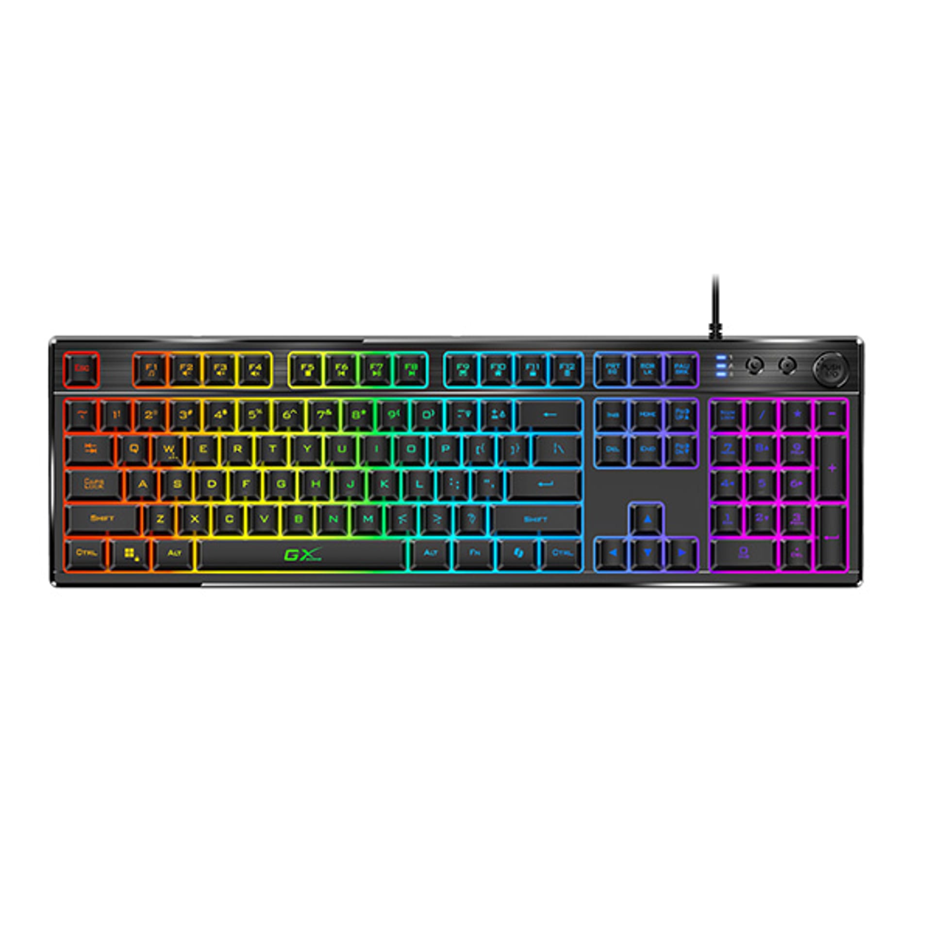 Genius GX Gaming Scorpion K7 Plus, klawiatura CZ/SK, do gry, przewodowa (USB), czarna, COPILOT Klawiatura Gamingowa 31310056403