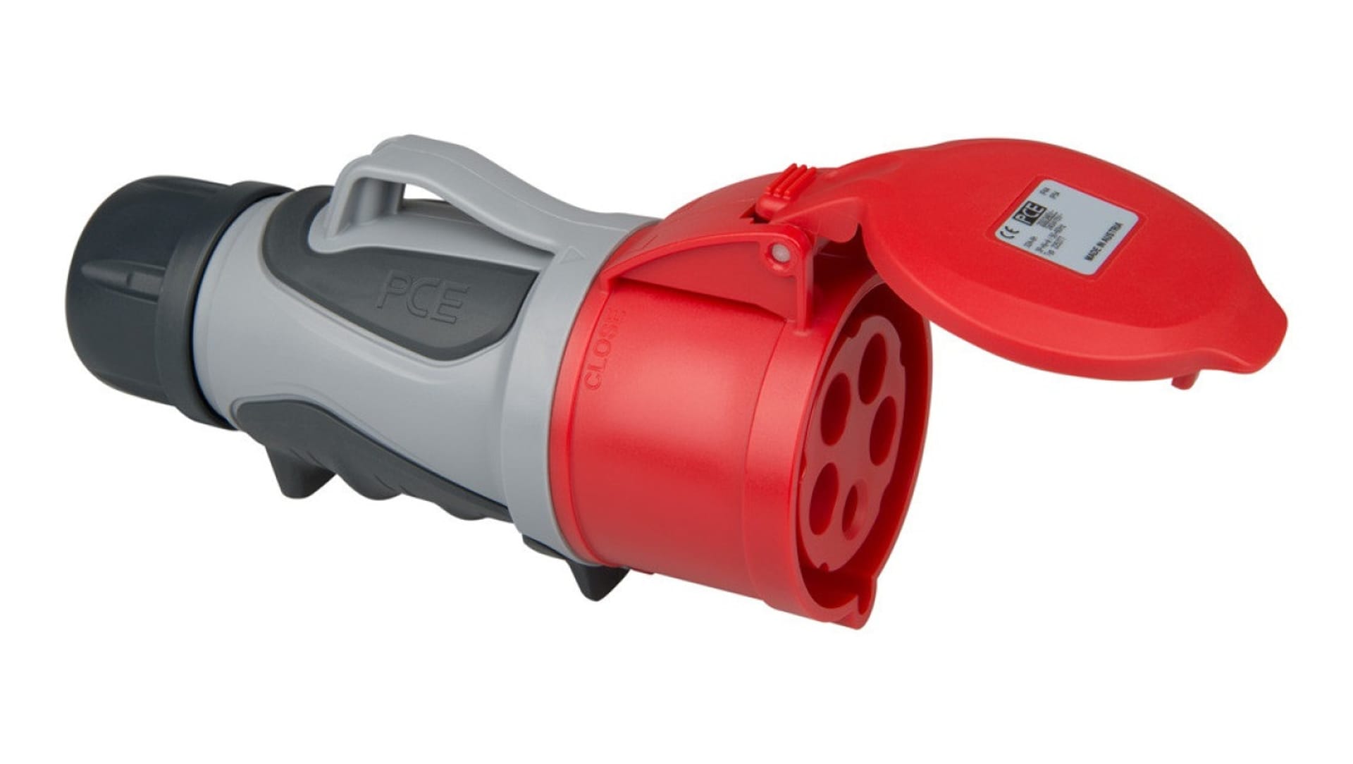 PCE Gniazdo przenośne 32A 5P 400V 6h IP44/54 GRIP 2253-6tt 2253-6tt