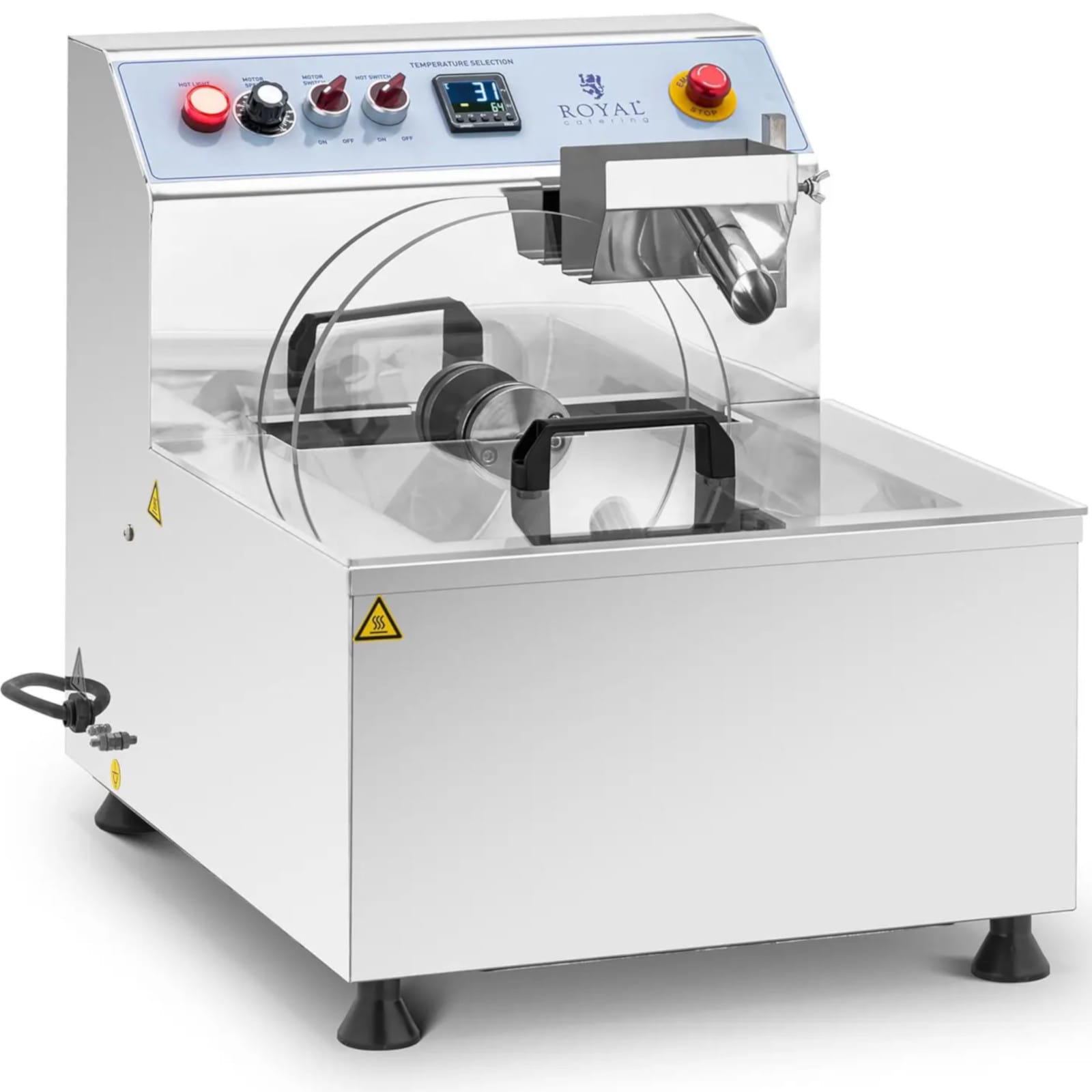 Temperówka do czekolady - stal nierdzewna - 1200 W - 8 l - Royal Catering RC-CMM05