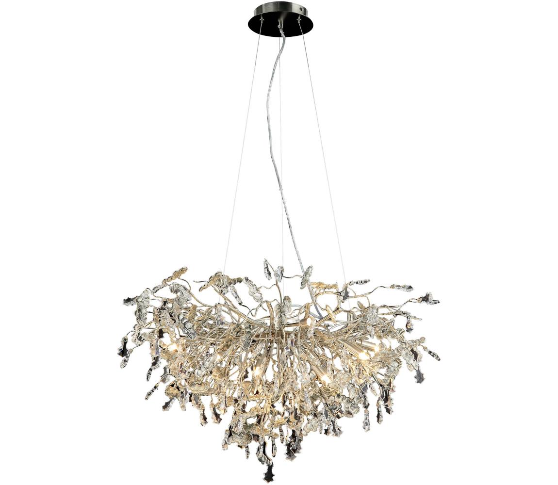 Kryształowy żyrandol na lince 13xG9/40W/230V chrom