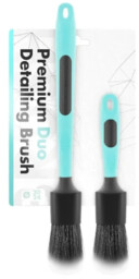 chemicalworkz Ultra Soft Duo Brush Turquoise SET - Zestaw pędzelków detailingowych
