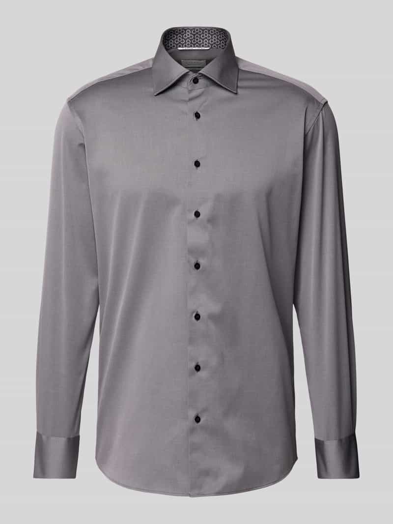Koszula biznesowa o kroju Modern Fit z kołnierzykiem typu kent